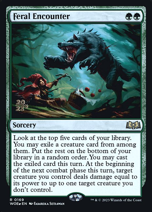 Encontro Feral — Wilds of Eldraine Promos 169s