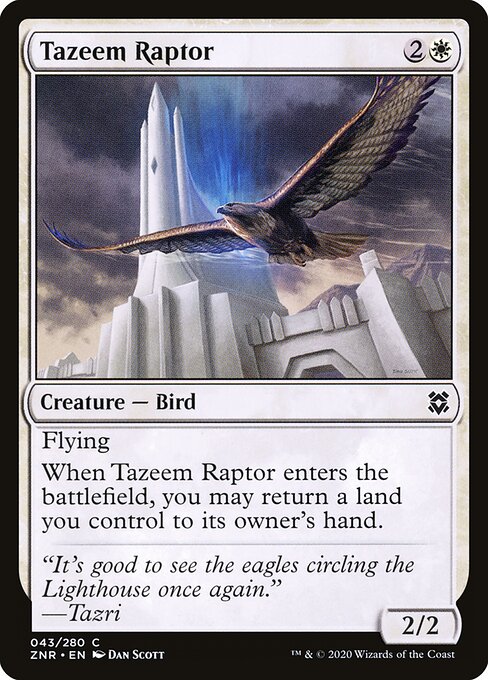 Raptor de Tazeem — Zendikar Rising 43