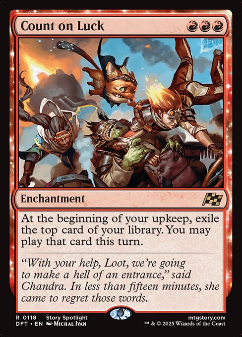 Count on Luck — Aetherdrift Promos 118p