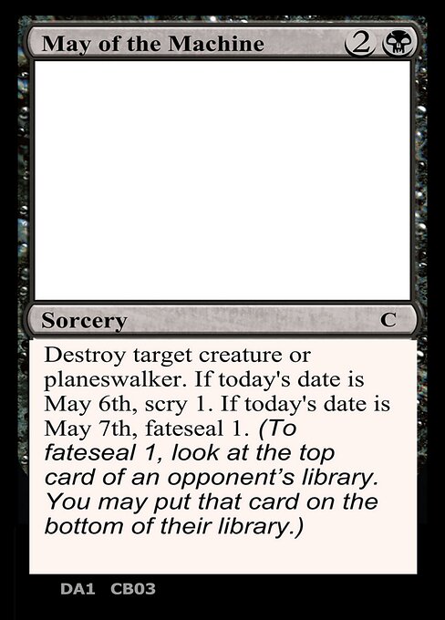 May of the Machine — Unknown Event CB03