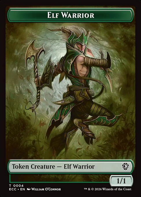 Elf Warrior — Lorwyn Eclipsed Commander Tokens 4