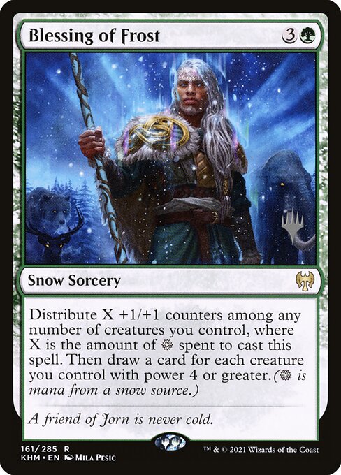 Bênção da Geada — Kaldheim Promos 161p