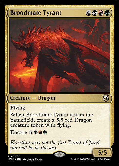 Broodmate Tyrant — Modern Horizons 3 Commander 123
