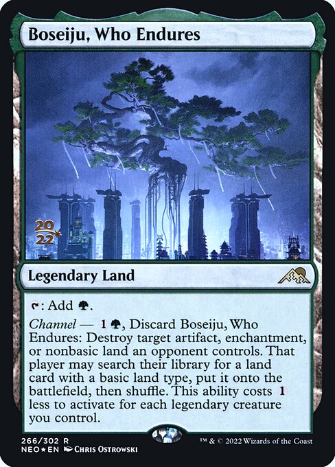 Boseiju, a Persistente — Kamigawa: Neon Dynasty Promos 266s