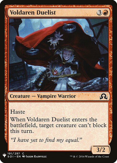 Duelista Voldaren — The List SOI-191