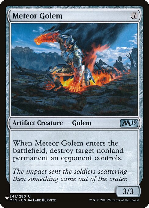 Golem Meteórico — The List M19-241