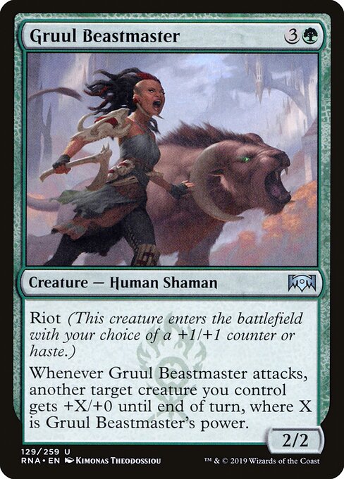 Mestra das Feras Gruul — Ravnica Allegiance 129