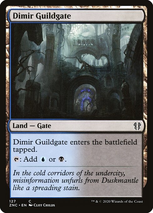 Portão da Guilda Dimir — Zendikar Rising Commander 127