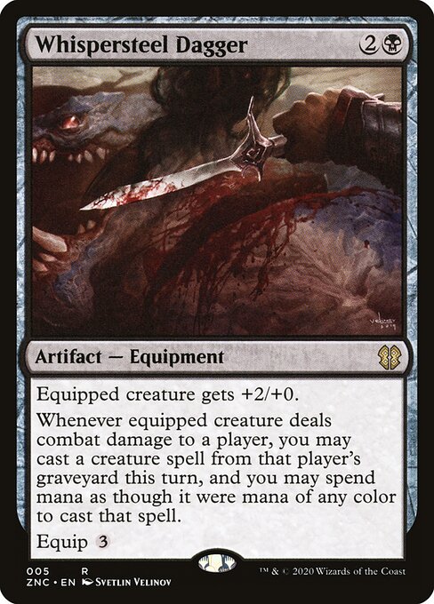 Adaga de Aço Sussurrante — Zendikar Rising Commander 5