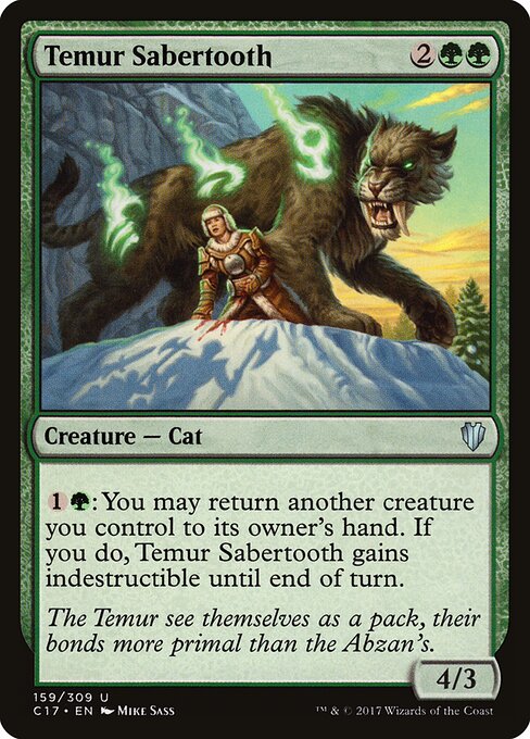 Dente-de-sabre Temur — Commander 2017 159