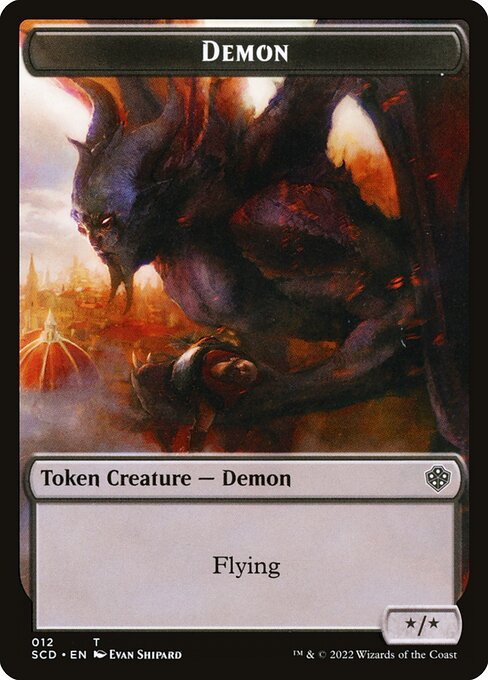 Demon — Starter Commander Deck Tokens 12