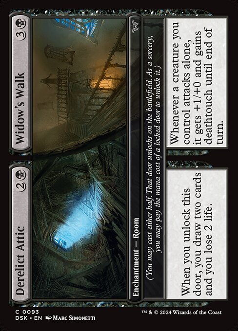 Derelict Attic // Widow's Walk — Duskmourn: House of Horror 93