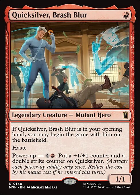Quicksilver, Brash Blur — Marvel Super Heroes 148