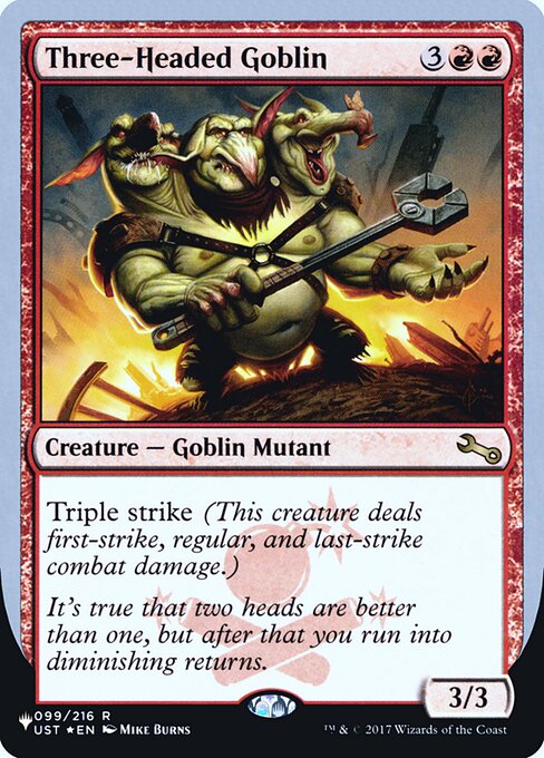 Three-Headed Goblin — The List (Unfinity Foil Edition) 31