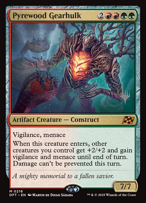 Pyrewood Gearhulk — Aetherdrift Promos 216p