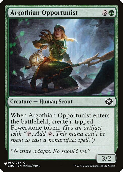 Oportunista Argothiana — The List BRO-167