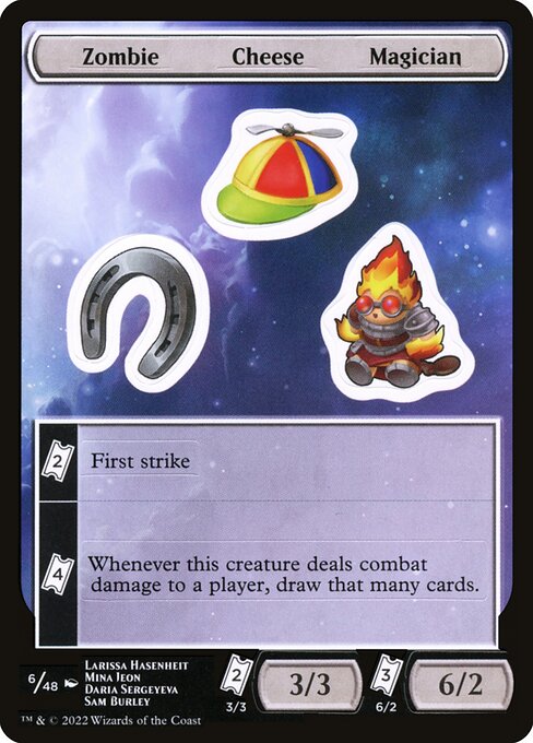 Zombie Cheese Magician — Unfinity Sticker Sheets 6