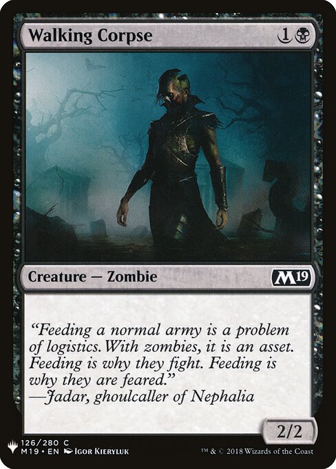 Cadáver Ambulante — The List M19-126