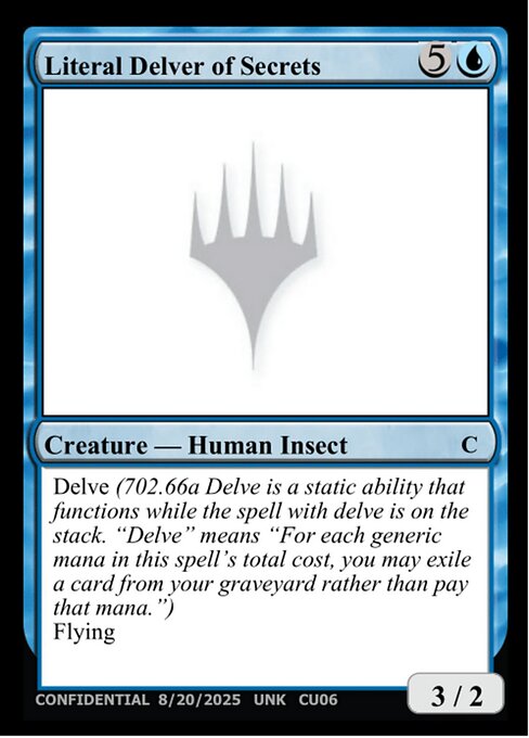 Literal Delver of Secrets — Unknown Event CU06