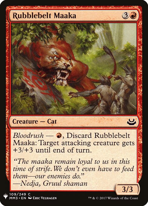 Maaka da Faixa de Escombros — The List MM3-109