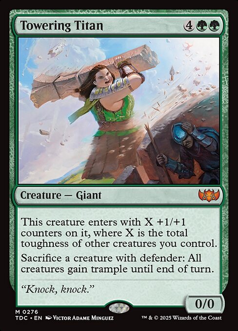 Towering Titan — Tarkir: Dragonstorm Commander 276