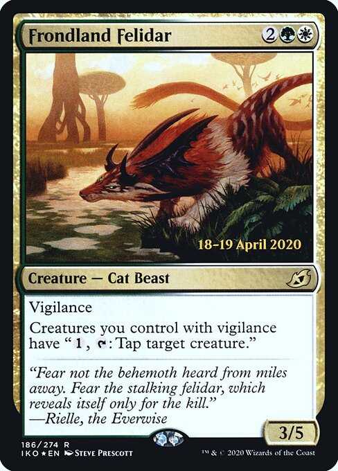 Felidar de Frondelândia — Ikoria: Lair of Behemoths Promos 186s