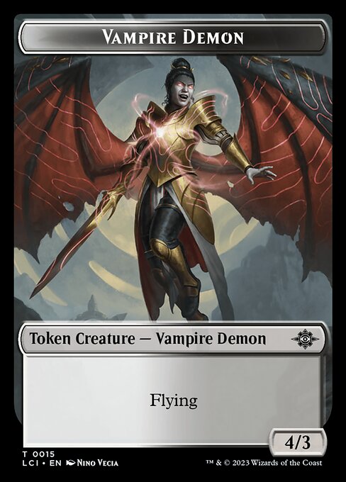 Vampire Demon — The Lost Caverns of Ixalan Tokens 15