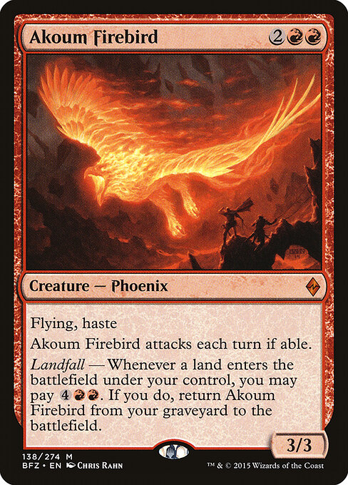 Pássaro de Fogo de Akoum — Battle for Zendikar 138
