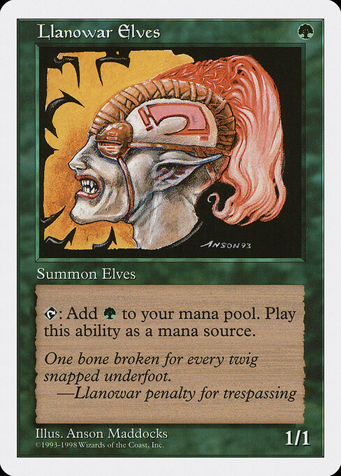Elfos de Llanowar — Anthologies 59