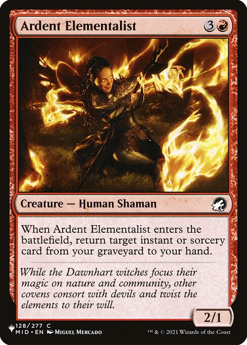 Elementalista Ardente — The List MID-128