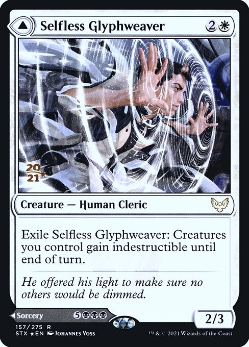 Selfless Glyphweaver — Strixhaven: School of Mages Promos 157s