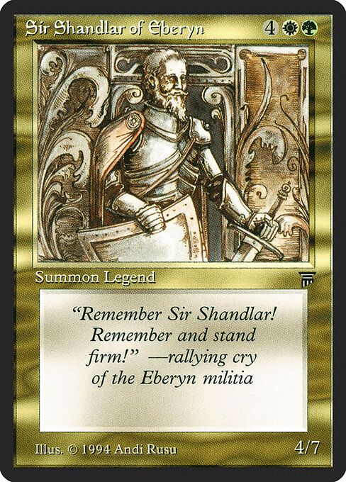 Sir Shandlar of Eberyn — Legends 257