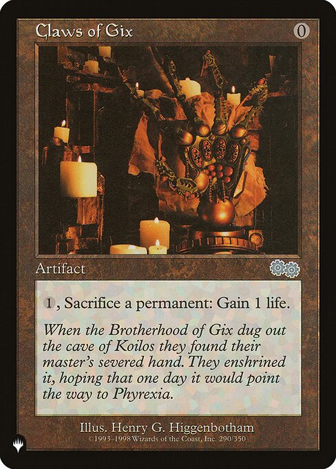 Garras de Gix — The List USG-290