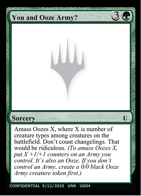 You and Ooze Army? — Unknown Event UG04a