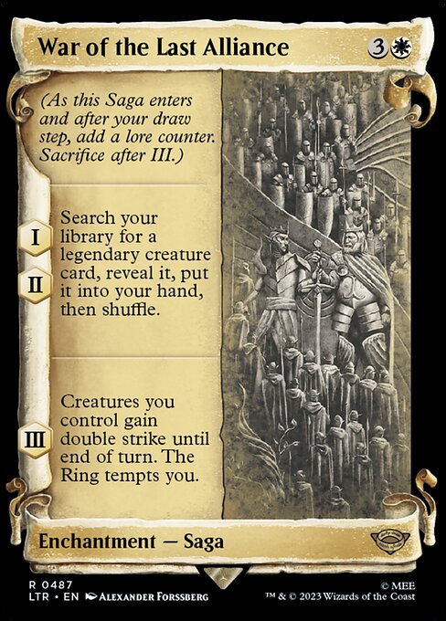 Guerra da Última Aliança — The Lord of the Rings: Tales of Middle-earth 487