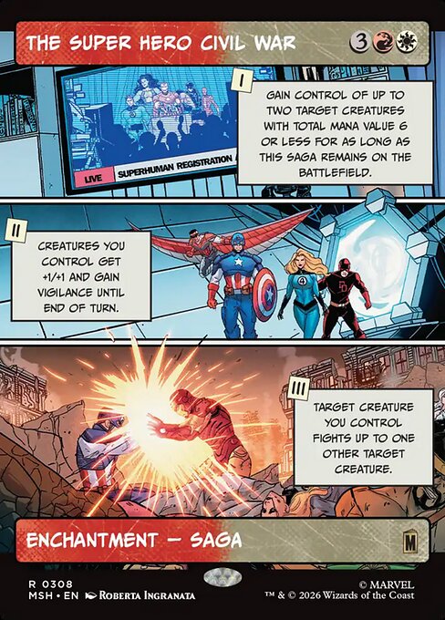 The Super Hero Civil War — Marvel Super Heroes 308