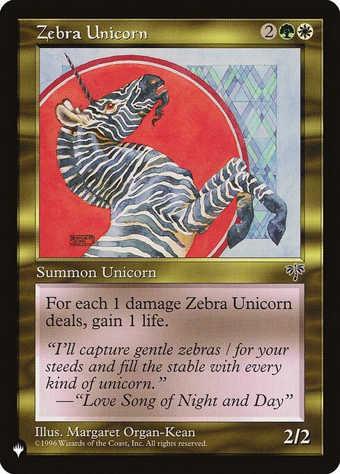 Unicórnio-Zebra — The List MIR-290
