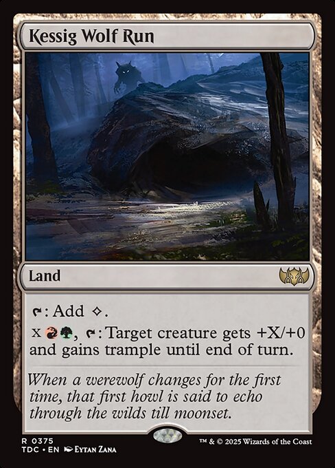 Toca do Lobo de Kessig — Tarkir: Dragonstorm Commander 375