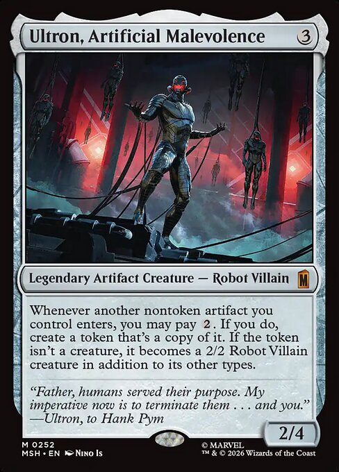 Ultron, Artificial Malevolence — Marvel Super Heroes 252