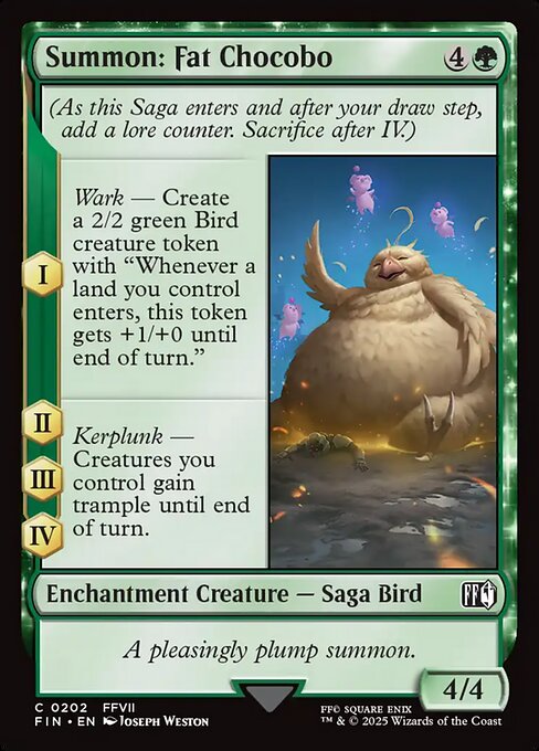 Summon: Fat Chocobo — Final Fantasy 202