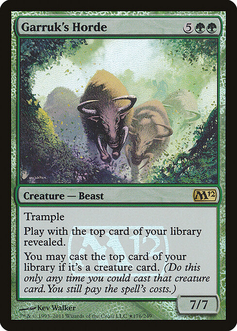 Horda de Garruk — Magic 2012 Promos 176★