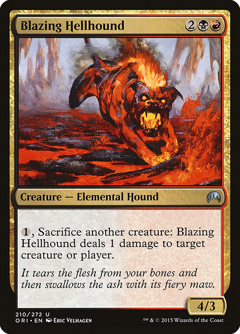 Sabujo Infernal Flamejante — Magic Origins 210