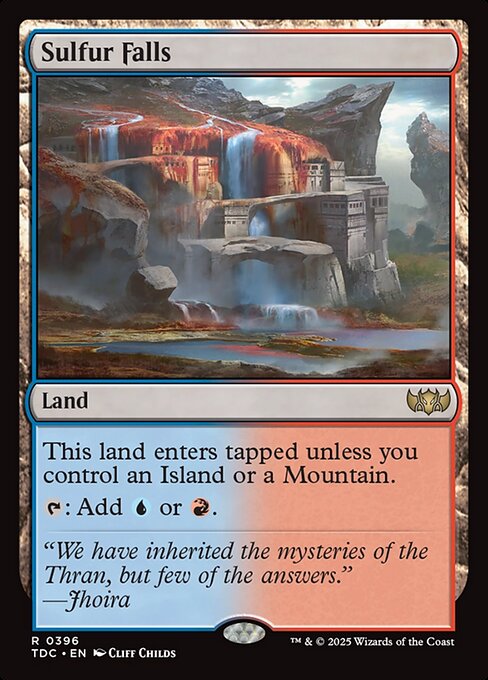 Cascata de Enxofre — Tarkir: Dragonstorm Commander 396