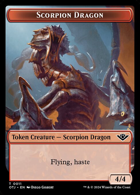Scorpion Dragon — Outlaws of Thunder Junction Tokens 11