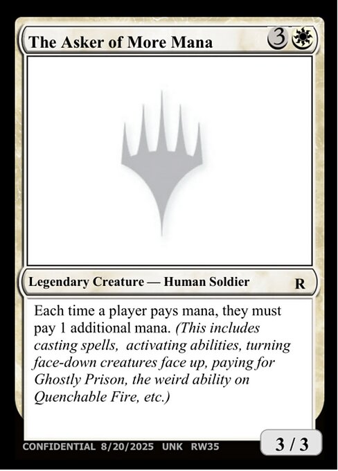 The Asker of More Mana — Unknown Event RW35b