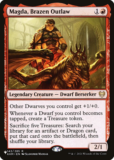 Carta-chave do deck campeão: Magda, Brazen Outlaw