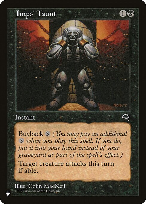 Escárnio dos Diabretes — The List TMP-138