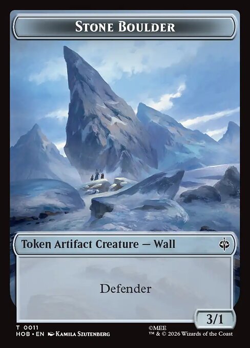 Stone Boulder — The Hobbit Tokens 11