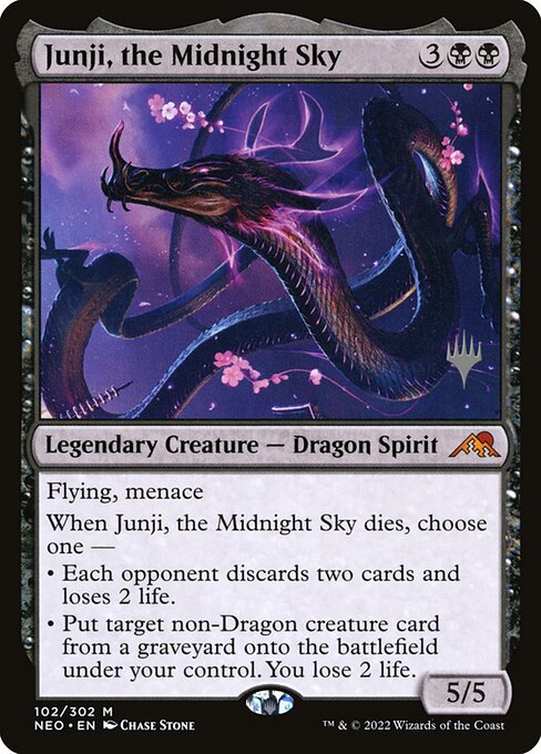 Junji, o Céu da Meia-noite — Kamigawa: Neon Dynasty Promos 102p