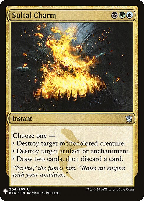 Amuleto Sultai — The List KTK-204